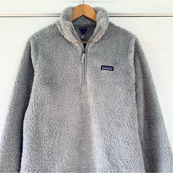 Patagonia Jacket Women’s Los Gatos 1/4 Zip Pullover Fuzzy Fleece Gray Size M - Picture 2 of 8